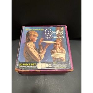 Vintage Corelle Livingware Old Town Blue, 20 Piece Dinner Set, New In Original B